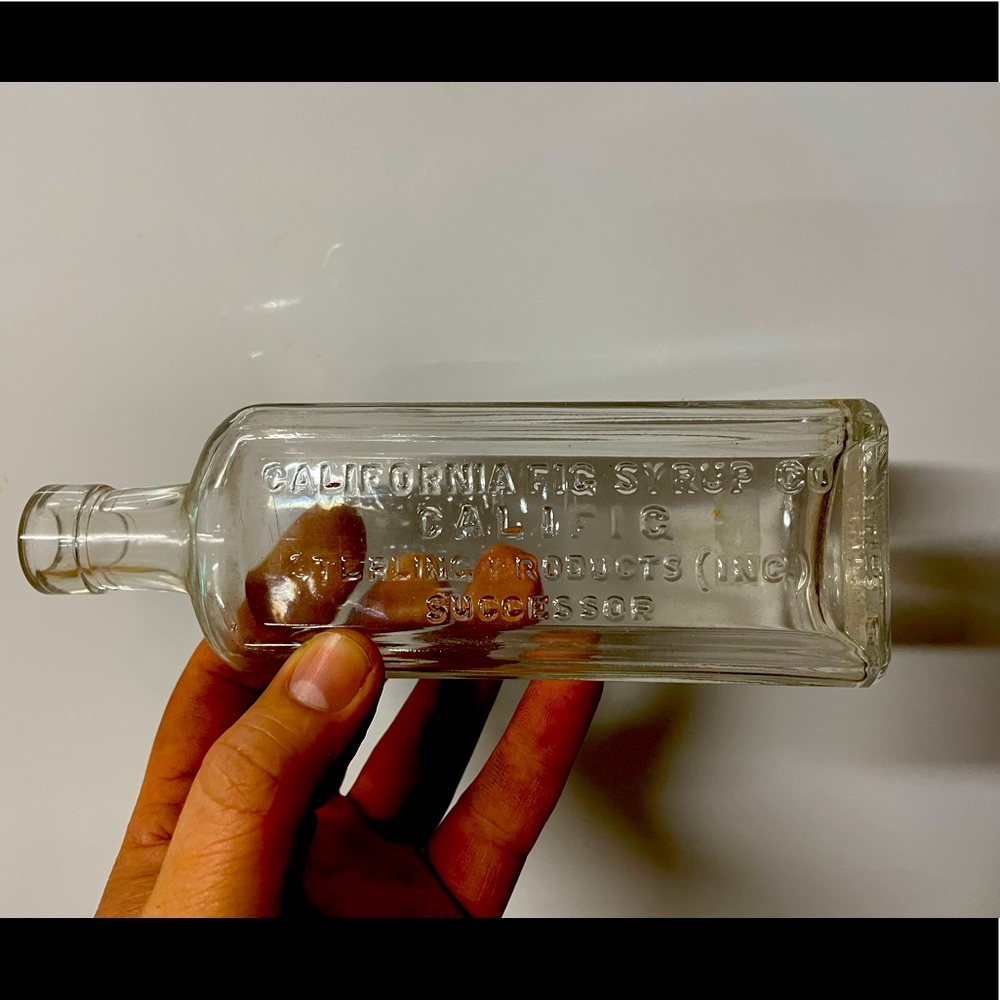 Antique California Syrup bottle
